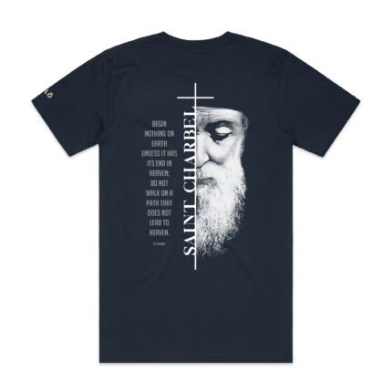 ST CHARBEL MIRACLE MONK OF LEBANON TEE - Image 4