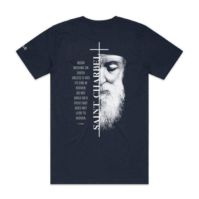 ST CHARBEL MIRACLE MONK OF LEBANON TEE - Image 4