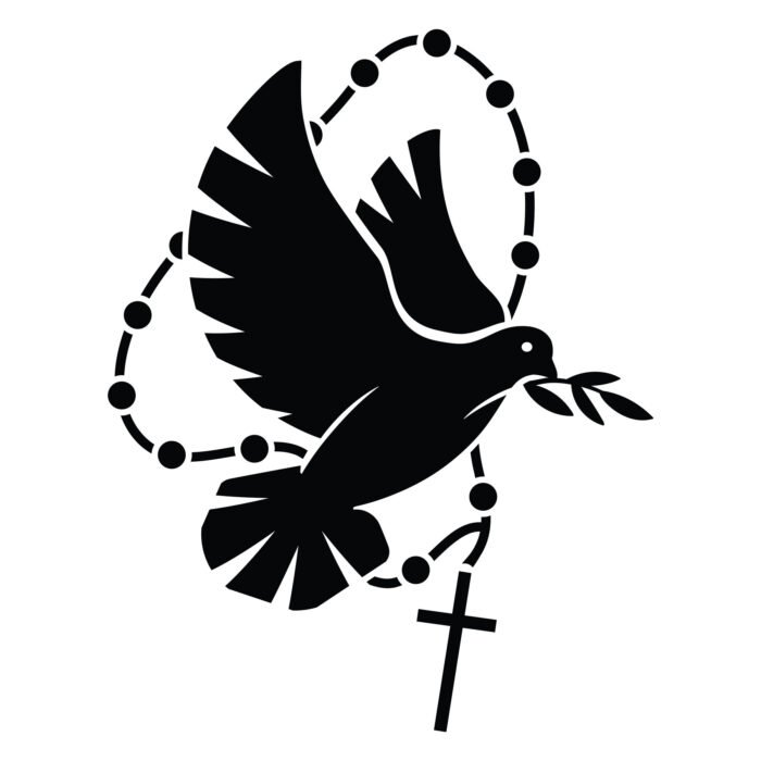 ROSARY WITH DOVE - Image 1