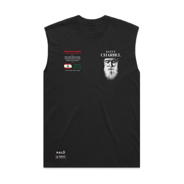 ST CHARBEL MIRACLE MONK OF LEBANON (FADED) TANK - Image 2