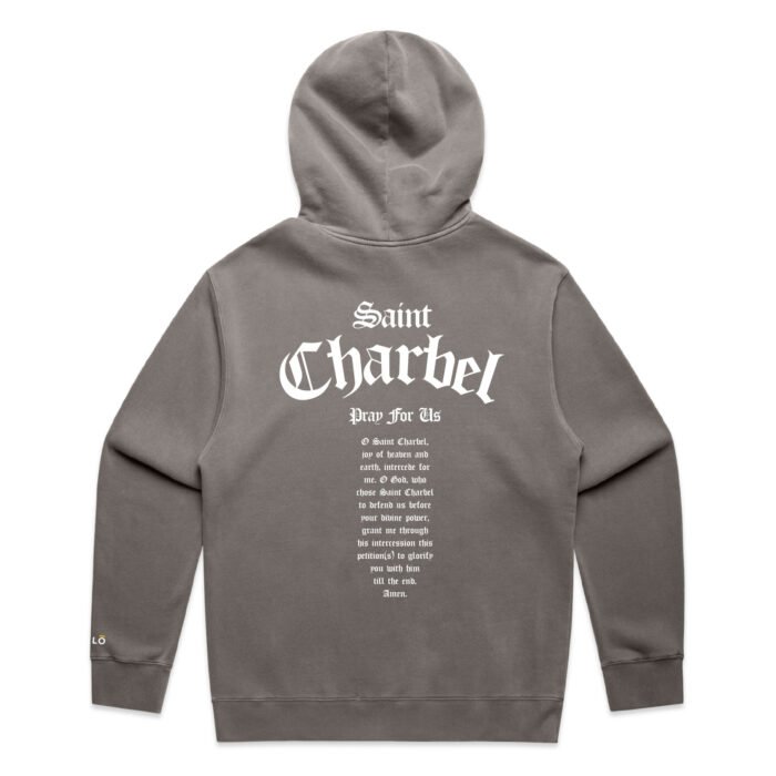 ST CHARBEL PRAY FOR US (FADED) HOOD - Image 2
