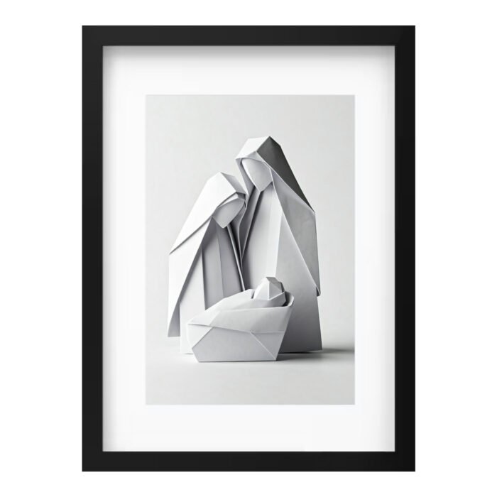HOLY FAMILY ORIGAMI STYLE FRAME - Image 2
