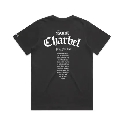WO's ST CHARBEL PRAY FOR US (FADED) TEE - Image 8