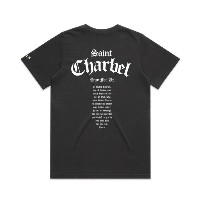 WO's ST CHARBEL PRAY FOR US (FADED) TEE - Image 8