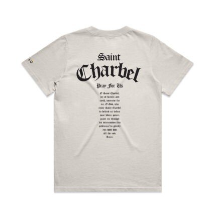 WO's ST CHARBEL PRAY FOR US (FADED) TEE - Image 6