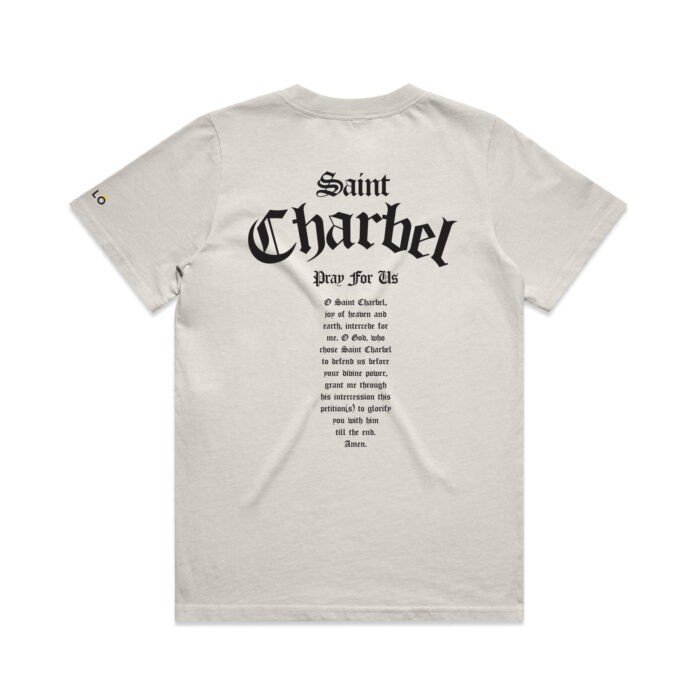 WO's ST CHARBEL PRAY FOR US (FADED) TEE - Image 6