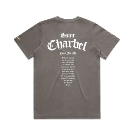 WO's ST CHARBEL PRAY FOR US (FADED) TEE - Image 4