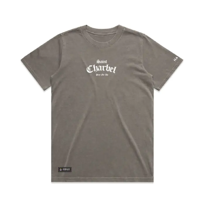 WO's ST CHARBEL PRAY FOR US (FADED) TEE - Image 5