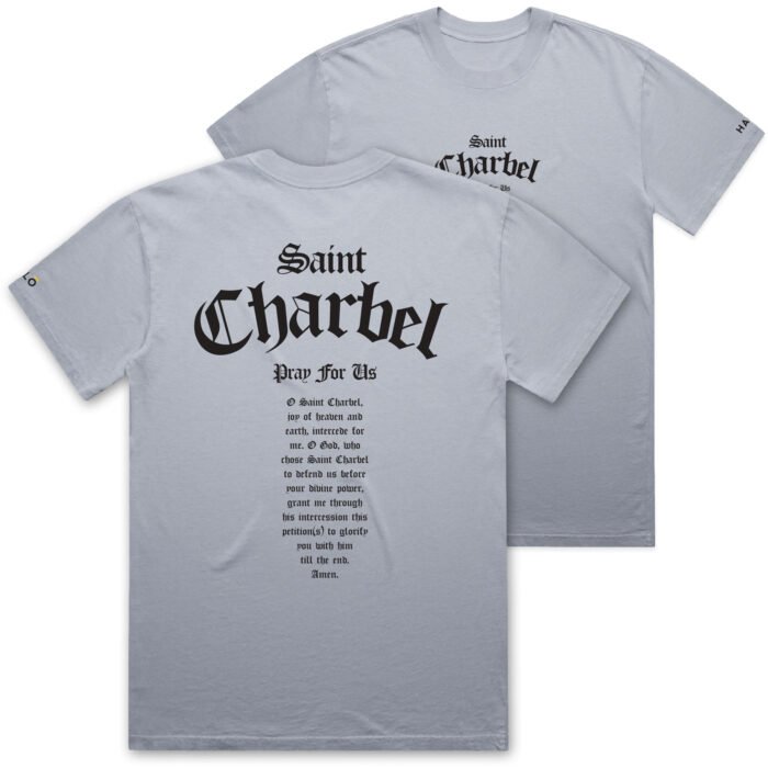 WO's ST CHARBEL PRAY FOR US (FADED) TEE - Image 1