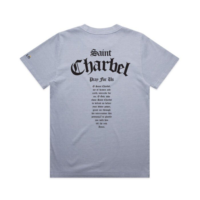 WO's ST CHARBEL PRAY FOR US (FADED) TEE - Image 2
