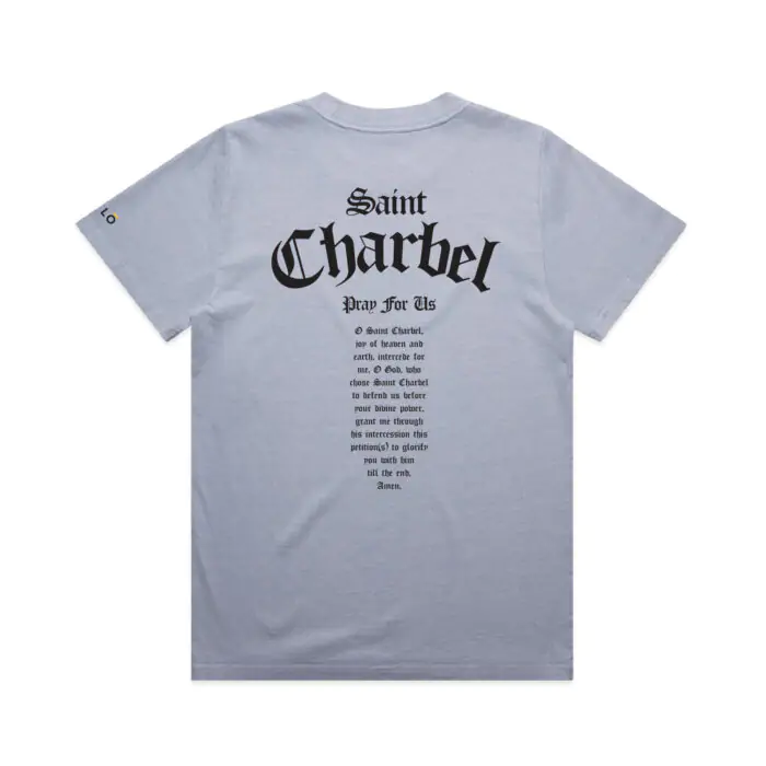 WO's ST CHARBEL PRAY FOR US (FADED) TEE - Image 2