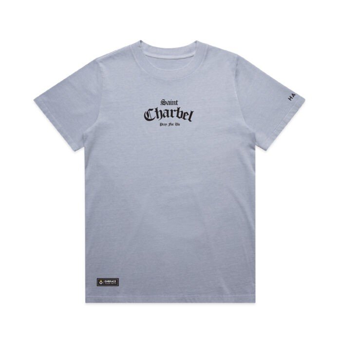 WO's ST CHARBEL PRAY FOR US (FADED) TEE - Image 3