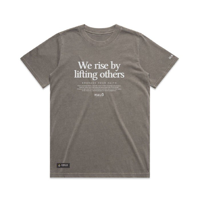 WO's WE RISE BY LIFTING OTHERS (FADED) TEE - Image 5