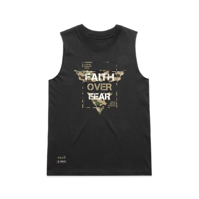 WO's FAITH OVER FEAR (FADED) TANK - Image 3