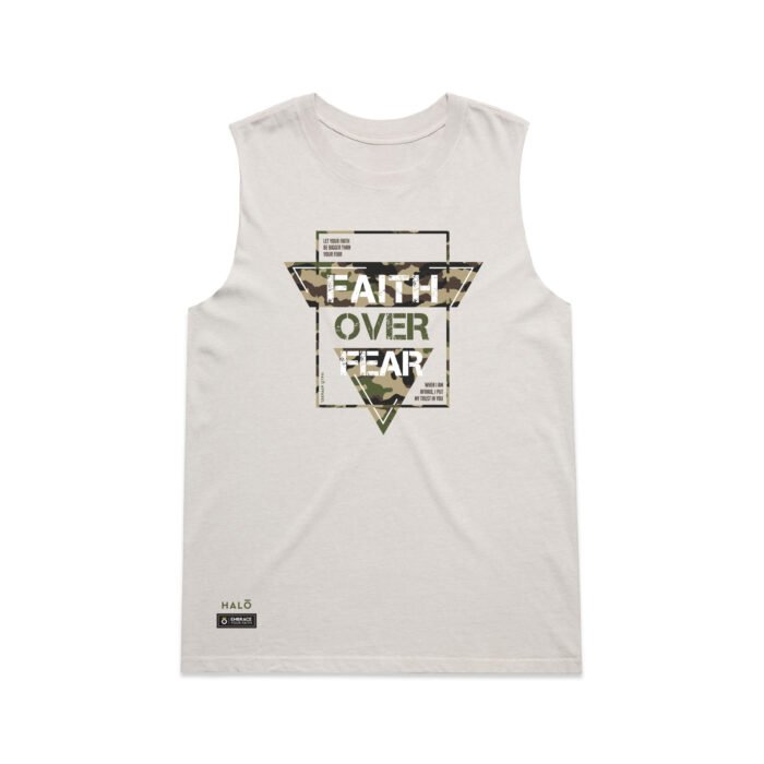 WO's FAITH OVER FEAR (FADED) TANK - Image 1