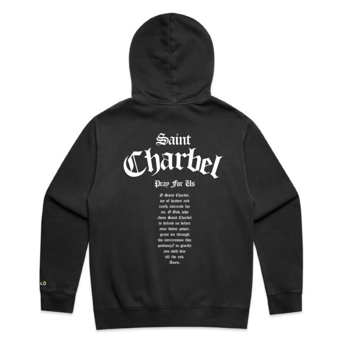 WO's ST CHARBEL PRAY FOR US (FADED) HOOD - Image 6