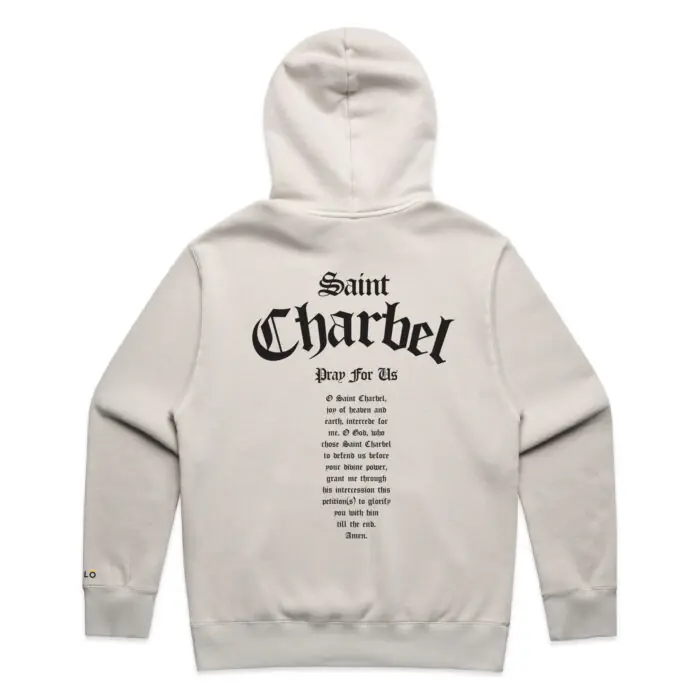WO's ST CHARBEL PRAY FOR US (FADED) HOOD - Image 4