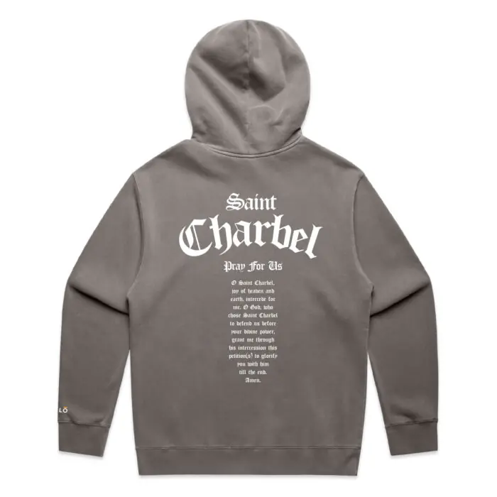 WO's ST CHARBEL PRAY FOR US (FADED) HOOD - Image 2