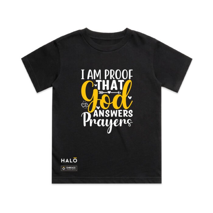 KID's GOD ANSWERS PRAYERS TEE - Image 1