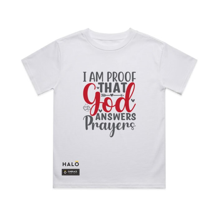 KID's GOD ANSWERS PRAYERS TEE - Image 3