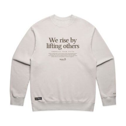 WO's WE RISE BY LIFTING OTHERS (FADED) CREW - Image 3