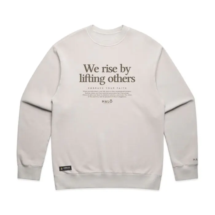 WO's WE RISE BY LIFTING OTHERS (FADED) CREW - Image 3