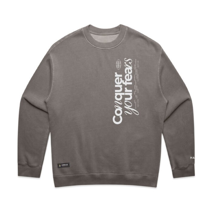 WO's CONQUER YOUR FEARS TEE (FADED) CREW - Image 3