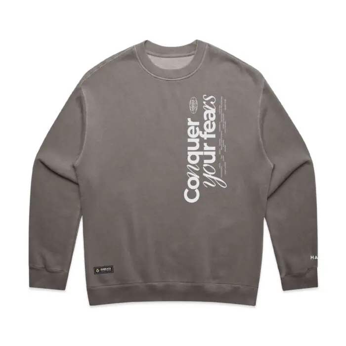 WO's CONQUER YOUR FEARS TEE (FADED) CREW - Image 3