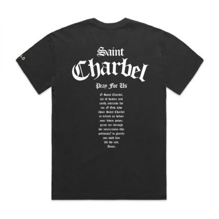 ST CHARBEL PRAY FOR US HEAVY (FADED) TEE - Image 8