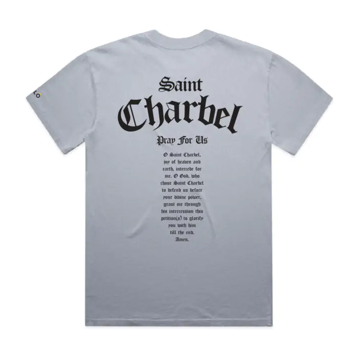 ST CHARBEL PRAY FOR US HEAVY (FADED) TEE - Image 6