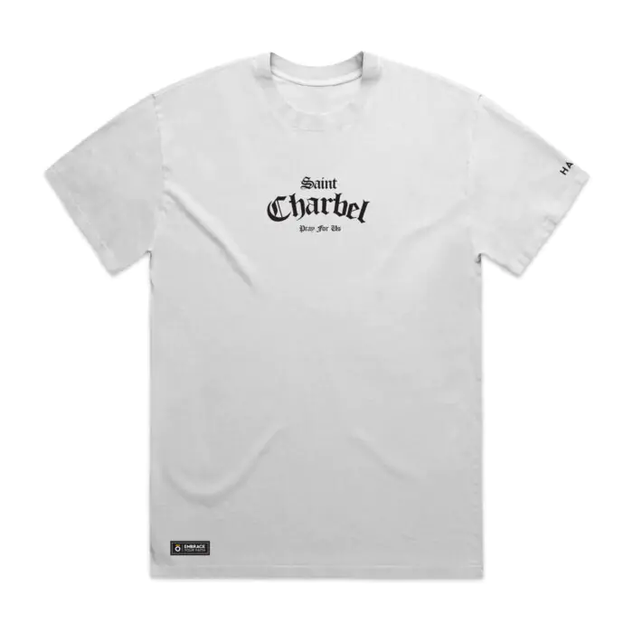 ST CHARBEL PRAY FOR US HEAVY (FADED) TEE - Image 5