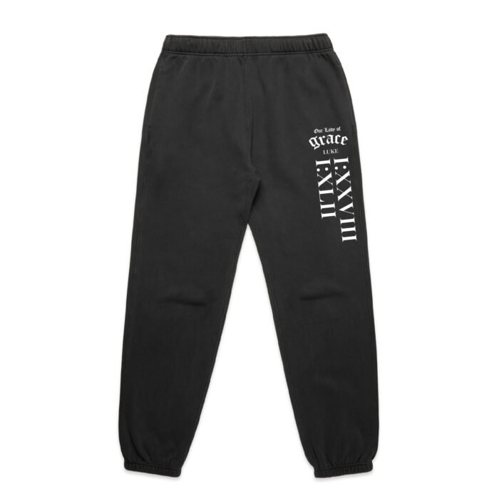 OUR LADY OF GRACE (FADED) TRACK PANTS - Image 1