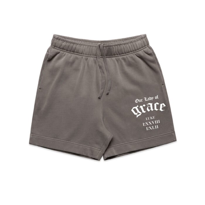OUR LADY OF GRACE (FADED) SHORTS - Image 1
