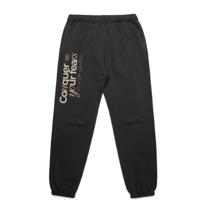 CONQUER YOUR FEARS (FADED) TRACK PANTS - Image 1