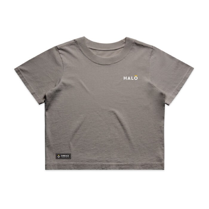 WO's ESSENTIAL HEAVY (FADED) CROP TEE - Image 1