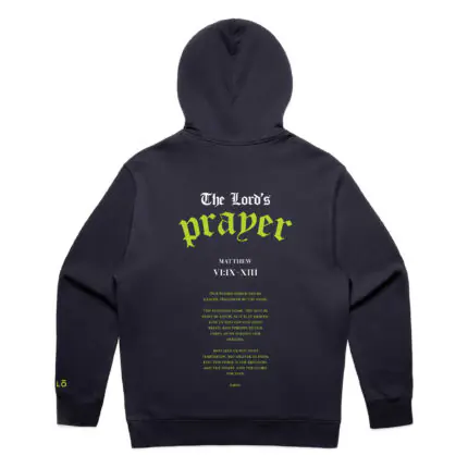 HW121H Ink BlueLime Hood Back