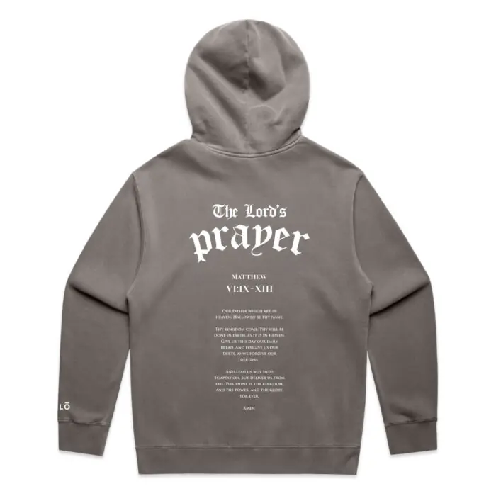 WO's THE LORD's PRAYER (FADED) HOOD - Image 2