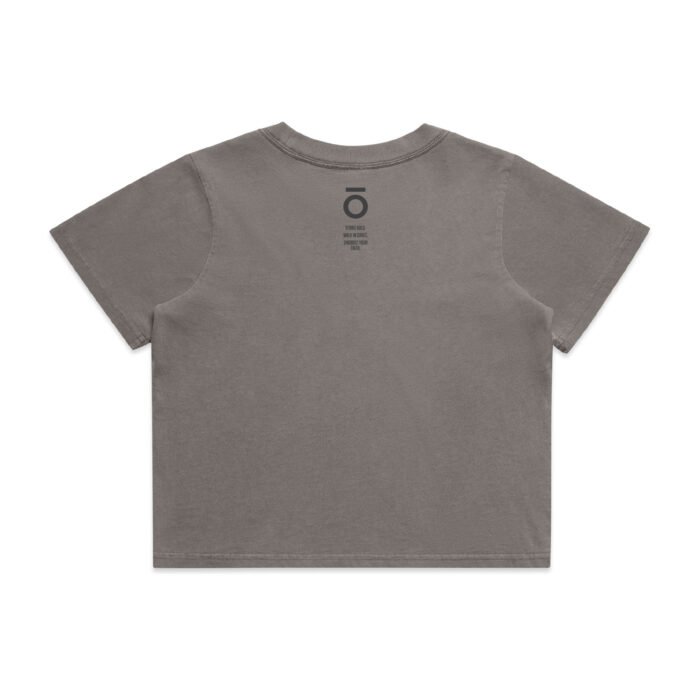 WO's CORE HEAVY (FADED) CROP TEE - Image 2