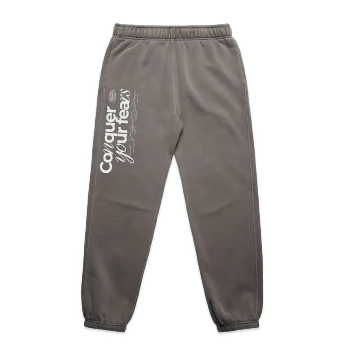 WO’s CONQUER YOUR FEARS (FADED) TRACK PANTS - Image 5