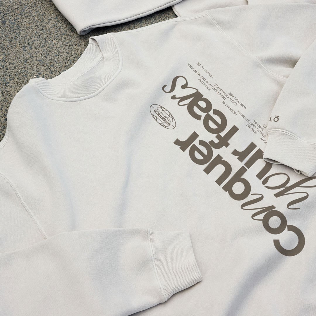 Conquer Your Fears Crew Bone