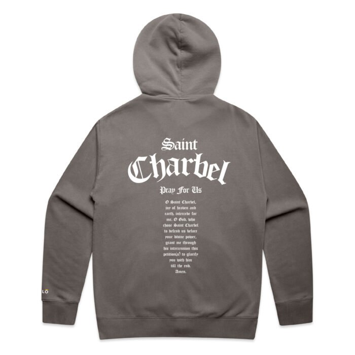 ST CHARBEL PRAY FOR US (FADED) ZIP HOOD - Image 3