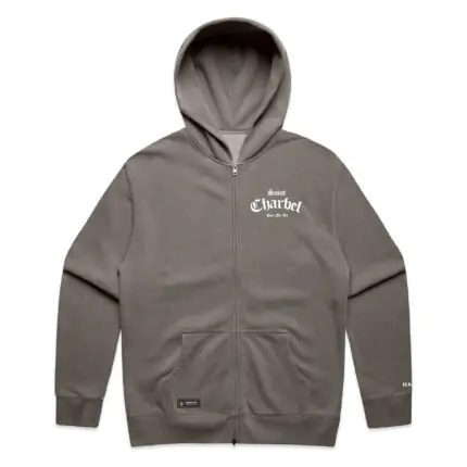 ST CHARBEL PRAY FOR US (FADED) ZIP HOOD - Image 4