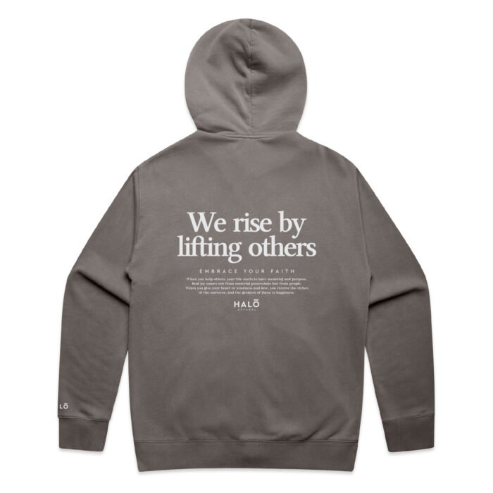WE RISE BY LIFTING OTHERS (FADED) ZIP HOOD - Image 1