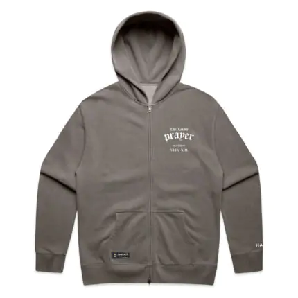 THE LORD's PRAYER (FADED) ZIP HOOD - Image 4