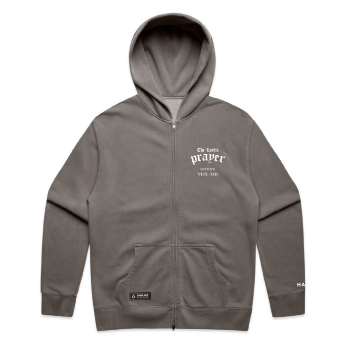 THE LORD's PRAYER (FADED) ZIP HOOD - Image 4