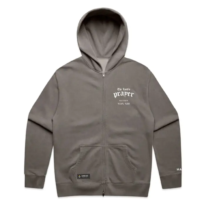 THE LORD's PRAYER (FADED) ZIP HOOD - Image 4