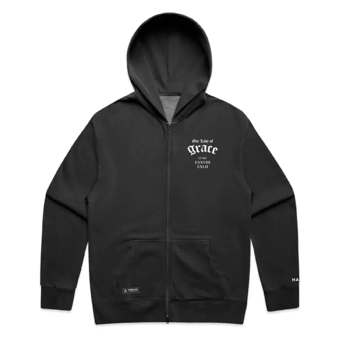 OUR LADY OF GRACE (FADED) ZIP HOOD - Image 2