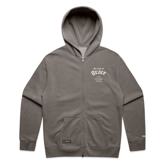 OUR LADY OF GRACE (FADED) ZIP HOOD - Image 4