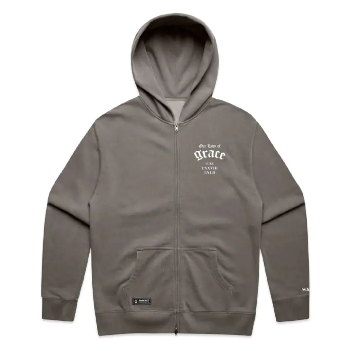 OUR LADY OF GRACE (FADED) ZIP HOOD - Image 4