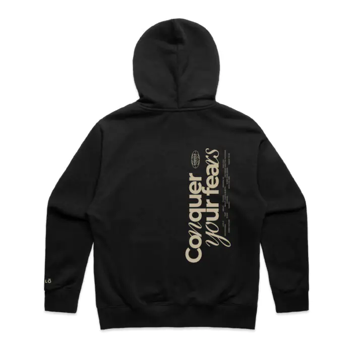 CONQUER YOUR FEARS HEAVY ZIP HOOD - Image 3